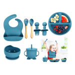 Set alimentación bebe antideslizante plato de silicona Beb1