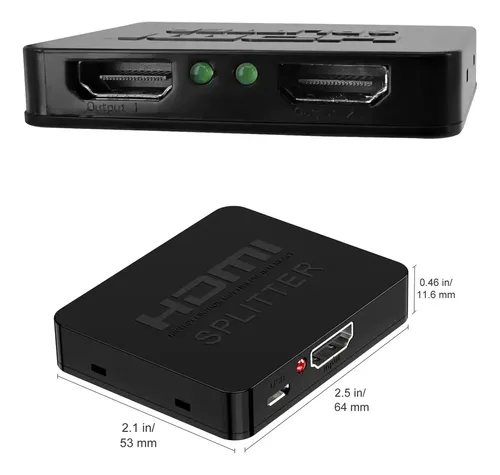 Splitter Hdtv 1x2 Activo 3d Full Hd 1080p Duplica Pantalla - Imagen 3