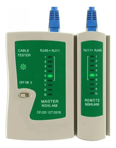 Tester cable de red Rj45 Rj11 – accesorios incluidos