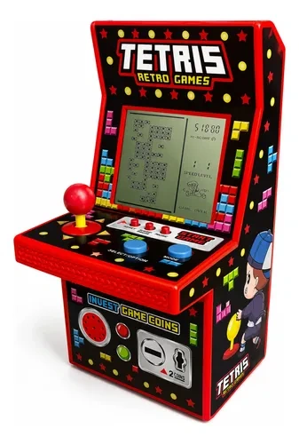 Mini tetris juego retro arcade consola juguete 24021 - Imagen 18