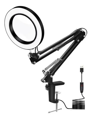 Aro_Led_Con_Lupa__Soporte_De_Mesa_Articulado_Con_Agarre_D_912245-MLA50865114946_072022-O.webp Aro Led Con Lupa + Soporte De Mesa Articulado Con Agarre - Imagen 1