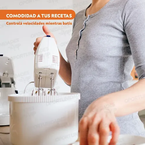 Batidora De Mano 7 Velocidades + 4 Batidores Electrica 220 v - Imagen 3