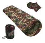 Bolsa Dormir Rectangular Camuflada Con Capucha + Funda Tela - Imagen 4
