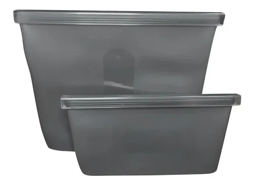 Bolsas Silicona X 2 Reutilizables Multifuncion Para Cocina - Imagen 1