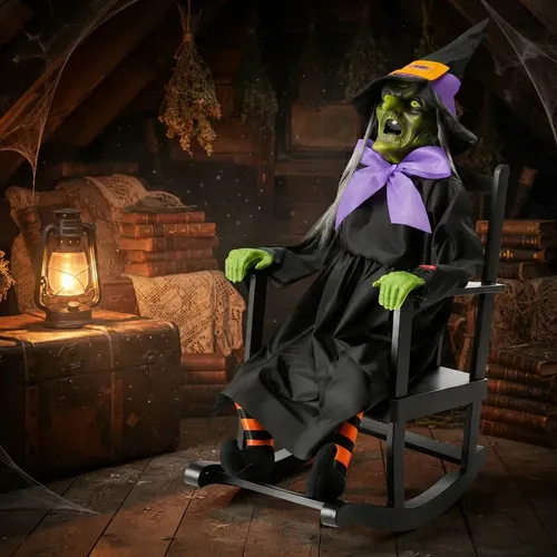 Bruja Animatronic Decoracion Halloween Cotillon Hda-05-01 - Imagen 9