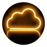 Cartel neón LED nube iluminación USB 24000-4