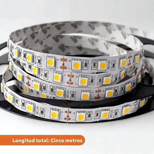 Tira led rgb con control remoto exterior - 5 Metros (5050) - Imagen 8