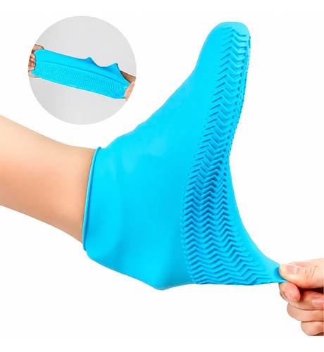 Pack X12 Cubre Zapatos De Silicona Calzado Para Lluvia 2j4c Al Azar S - M - L - Imagen 7