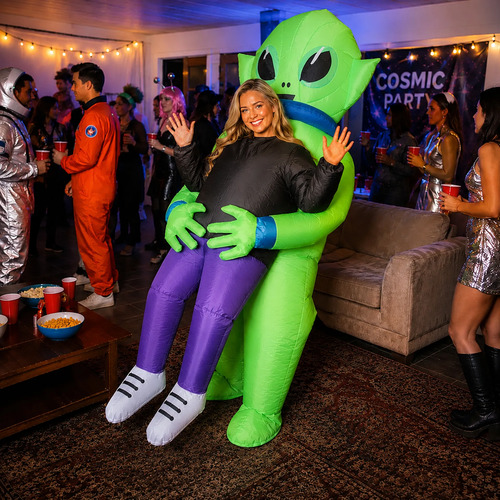 Disfraz inflable de marciano alien para fiesta halloween Fz2105 - Imagen 3