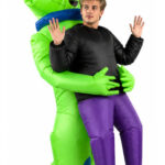 Disfraz inflable de marciano alien para fiesta halloween Fz2105