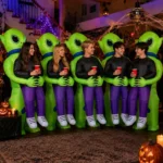 Disfraz inflable de marciano alien para fiesta halloween Fz2105 - Imagen 9