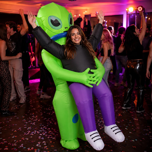 Disfraz inflable de marciano alien para fiesta halloween Fz2105 - Imagen 2