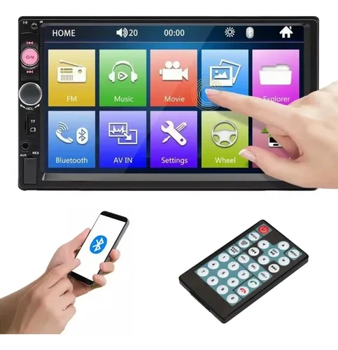 Estereo_Pantalla_Tactil_7_Pulgadas_Con_Bluetooth_Usb_Tf_Aux_D_975020-MLA79990121405_102024-O.webp Estéreo con pantalla táctil de 7 pulgadas con control remoto, bluetooth Y USB - Imagen 1