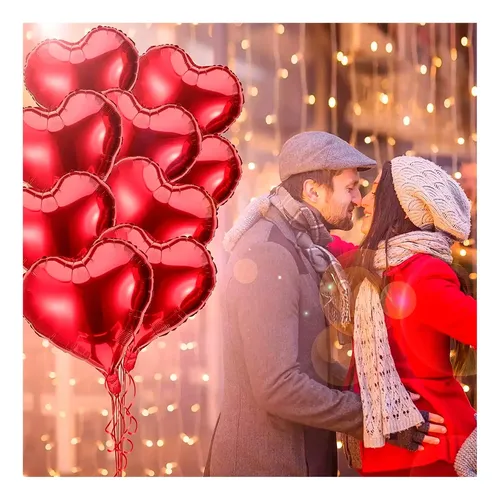 Globos metalizados corazón - Imagen 3