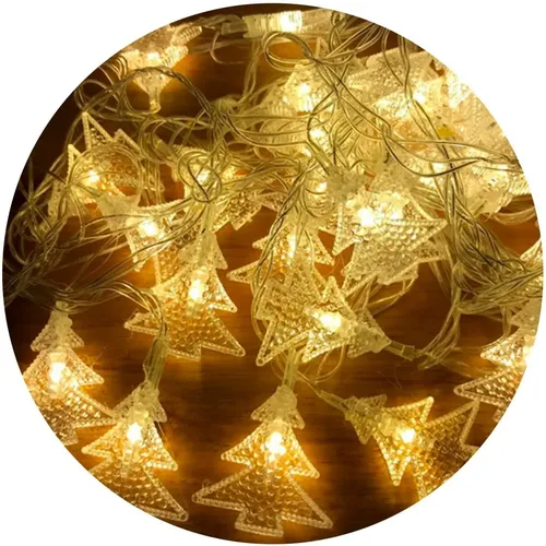 Guirnalda led con panel solar blanco cálido 10 mts - Pinos - Imagen 4