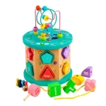 Juego De Bloques Didáctico De Encastre Infantil Madera 08811