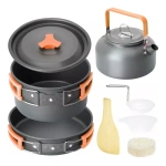 Juego de ollas camping senderismo 3 en 1 con tetera Gt-308 - Imagen 4