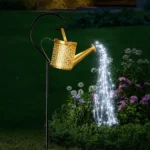 Lámpara Decorativa Regadera Solar Estaca Para Jardín 05-01 Bronce