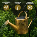 Lámpara Decorativa Regadera Solar Estaca Para Jardín 05-01 Bronce - Imagen 3