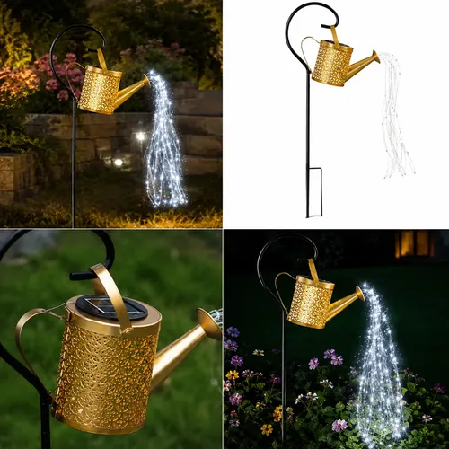 Lámpara decorativa regadera solar estaca para jardín 05-01 - Imagen 6