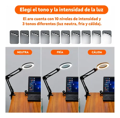 Lámpara LED con lupa Mt332 - Imagen 2