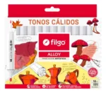 Marcadores X12 Fibrones Colores Doble Punta Filgo 1.0/1-6mm - Imagen 2