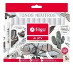 Marcadores X12 Fibrones Colores Doble Punta Filgo 1.0/1-6mm - Imagen 13