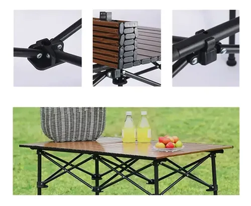 Mesa de camping plegable con bolso 95X55 cm EA-231 - Imagen 4