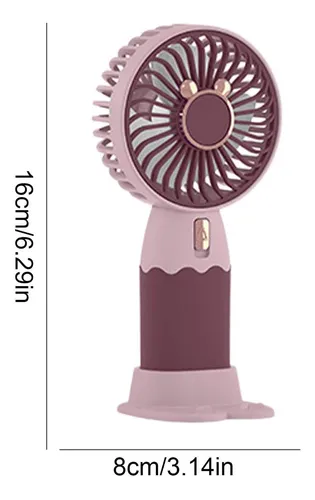 Mini Ventilador Portátil Recargable Mano Soporte Celu Gx11 - Imagen 21