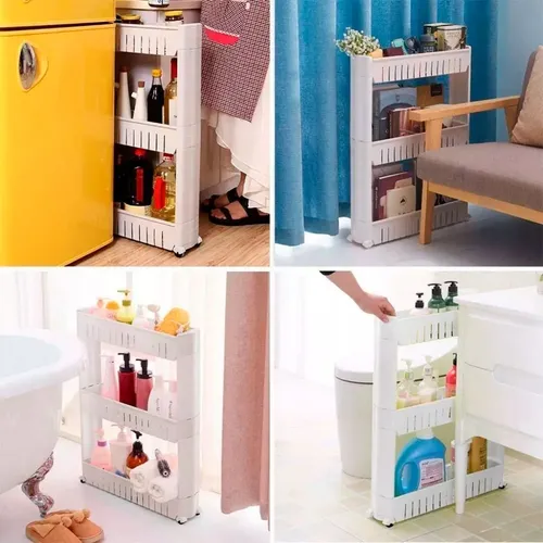 Organizador Espacios Reducidos Lavadero Baño Cocina 3 Pisos - Imagen 3