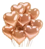 Pack 10 globos corazón metalizados A024 - Imagen 42