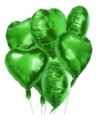 Pack 10 globos corazón metalizados A024 - Imagen 23