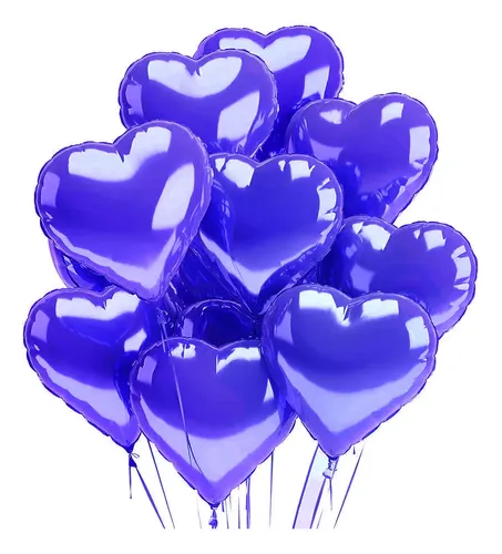 Pack 10 globos corazón metalizados A024 - Imagen 18