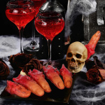 Pack X2 bolsas dedos sangrientos para fiesta Halloween Hic-03-01
