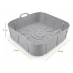 Pack X12 Moldes Silicona Para Freidora 22x22 Cuadrada 25533 - Imagen 3