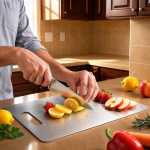 Pack X12 Tablas De Corte Cocina Acero Inox 34x23 Cm Um94 - Imagen 6