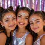 Pack X20 Stickers Faciales Gemas Autoadhesivas De Colores - Imagen 5
