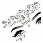 Pack X50 Stickers Faciales Gemas Autoadhesivas De Colores - Imagen 7