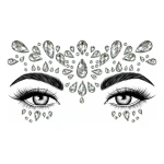 Pack X50 stickers faciales gemas autoadhesivas de colores - Imagen 8