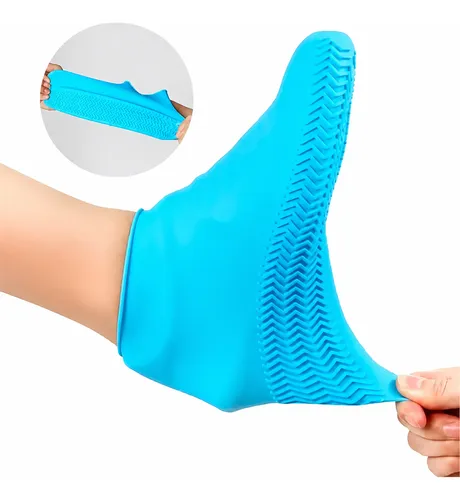Pack X6 Cubre Zapatos De Silicona Calzado Para Lluvia 2j4c Al Azar L - S - M - Imagen 7