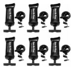 Pack X6 Inflador Manual Para Colchones Pelotas Con Picos