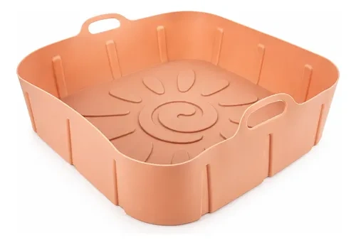 Pack X6 moldes de silicona para freidora 22x22 cuadrada 25533 - Imagen 3
