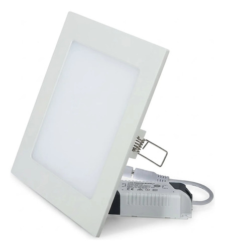 Panel Plafon Led Cuadrado 12w Embutir 17x17cm Blanco Frio Blanco Frío - Imagen 3