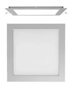 Panel Plafon Led Cuadrado 12w Embutir Blanco Frio 17x17cm - Imagen 2