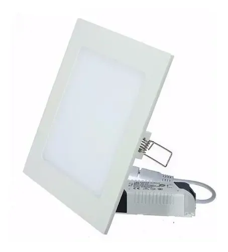 Panel Plafon Led Cuadrado 12w Embutir Blanco Frio 17x17cm - Imagen 4