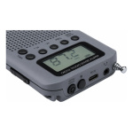 Radio recargable parlante portátil AM FM con pantalla Hrd-104 – vista superior