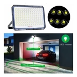 Reflector recargable con panel solar y control remoto 1000w - Imagen 3