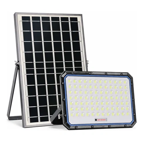 Reflector recargable con panel solar y control remoto 2000w