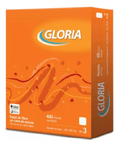 Repuesto Resma Gloria Numero 3 X 480 Hojas Rayadas Escolares - Imagen 3