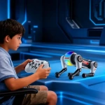 Robot perro inteligente interactivo con luz y sonido Robo-1 - Imagen 2